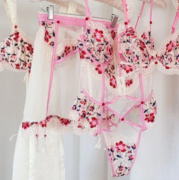 RESTOCKED!!! For Love & Lemons White Festival Rose Dress